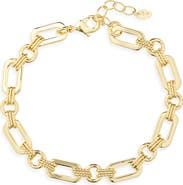 ARGENTO VIVO Textured Link Bracelet