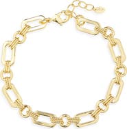 ARGENTO VIVO Textured Link Bracelet
