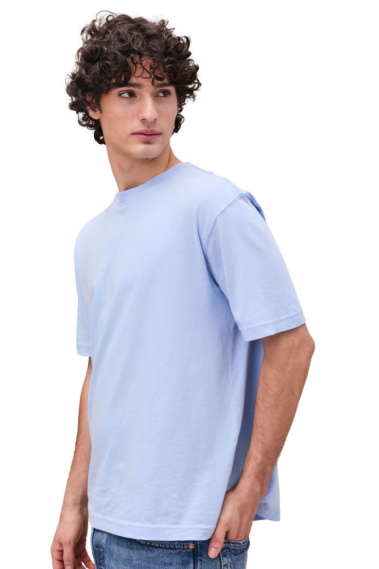 The Relaxed Short Sleeve Tee, Alternate, color, Chambray Blue