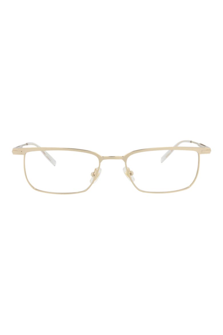 54mm Square Optical Glasses, Main, color, GOLD TRANSPARENT