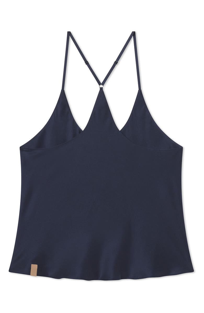 Lunya Washable Silk Bias Cut Cami Pajamas, Alternate, color, Deep Blue