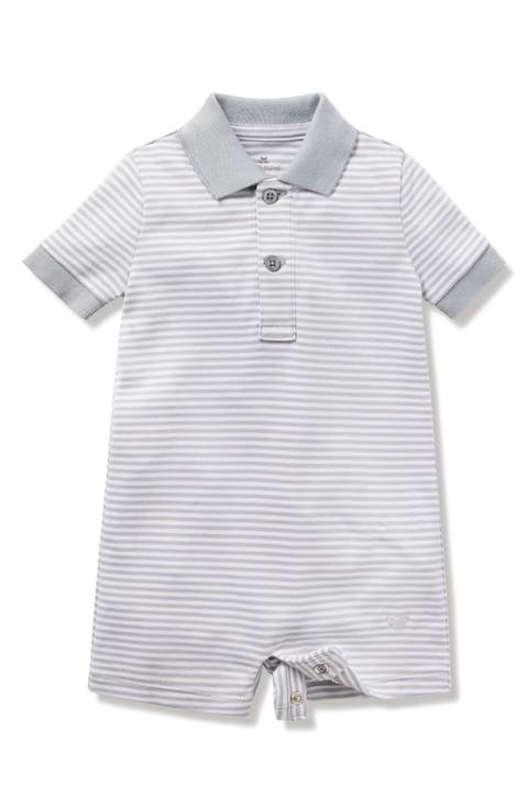 Stripe Polo Romper (Baby)