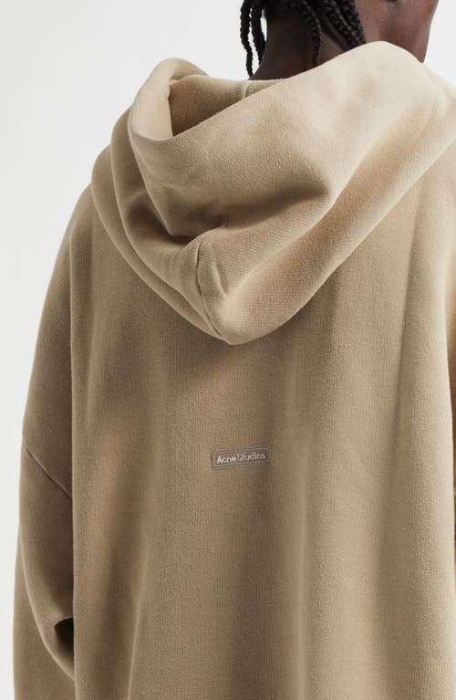 Acne Studios Gender Inclusive Relaxed Fit Hoodie In Concrete