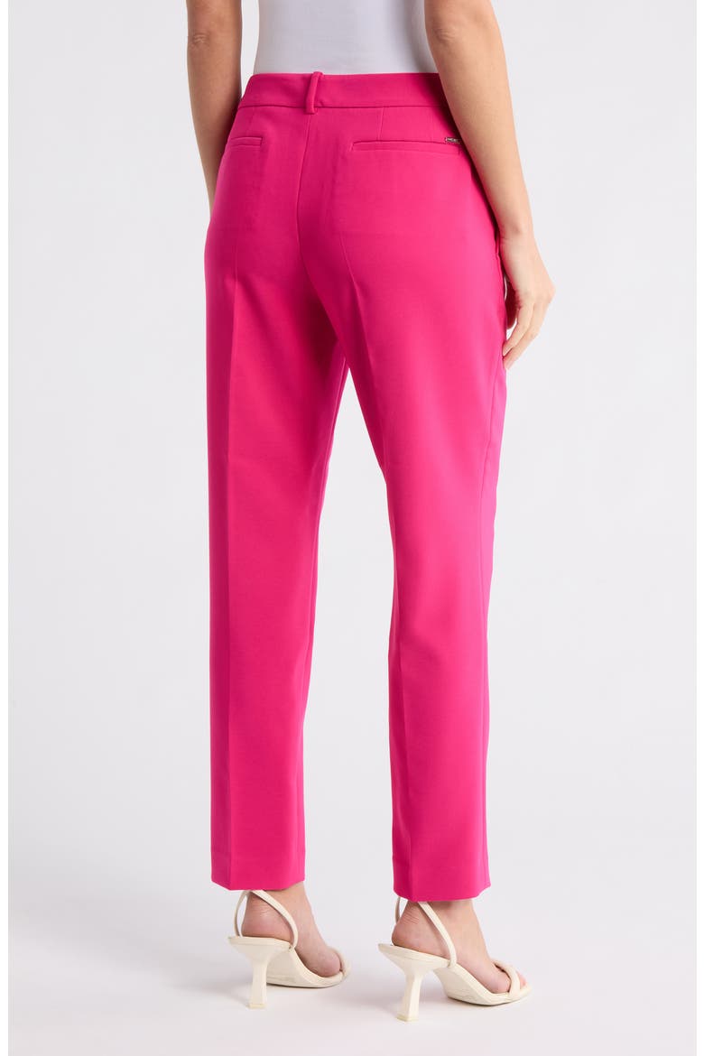 Pleated Straight Leg Pants, Alternate, color, HOT PINK
