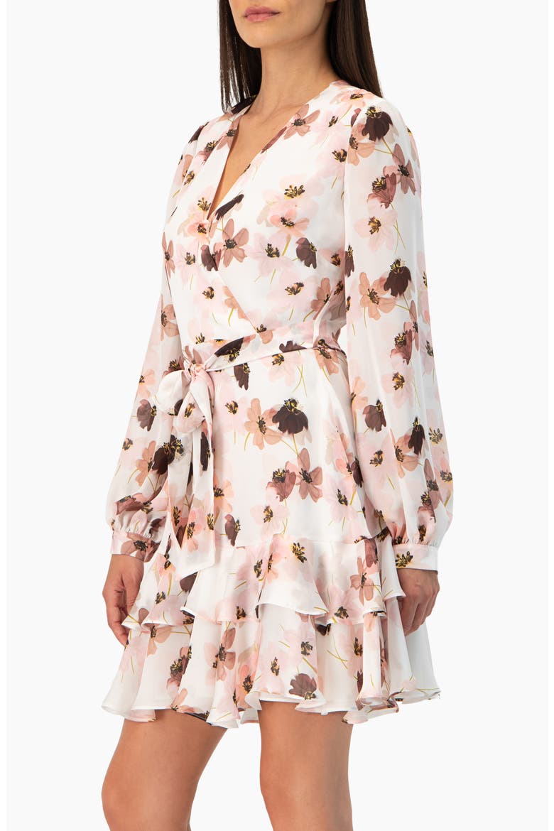 Ruffled Skirt Short Floral Print Dress, Alternate, color, Multicolor