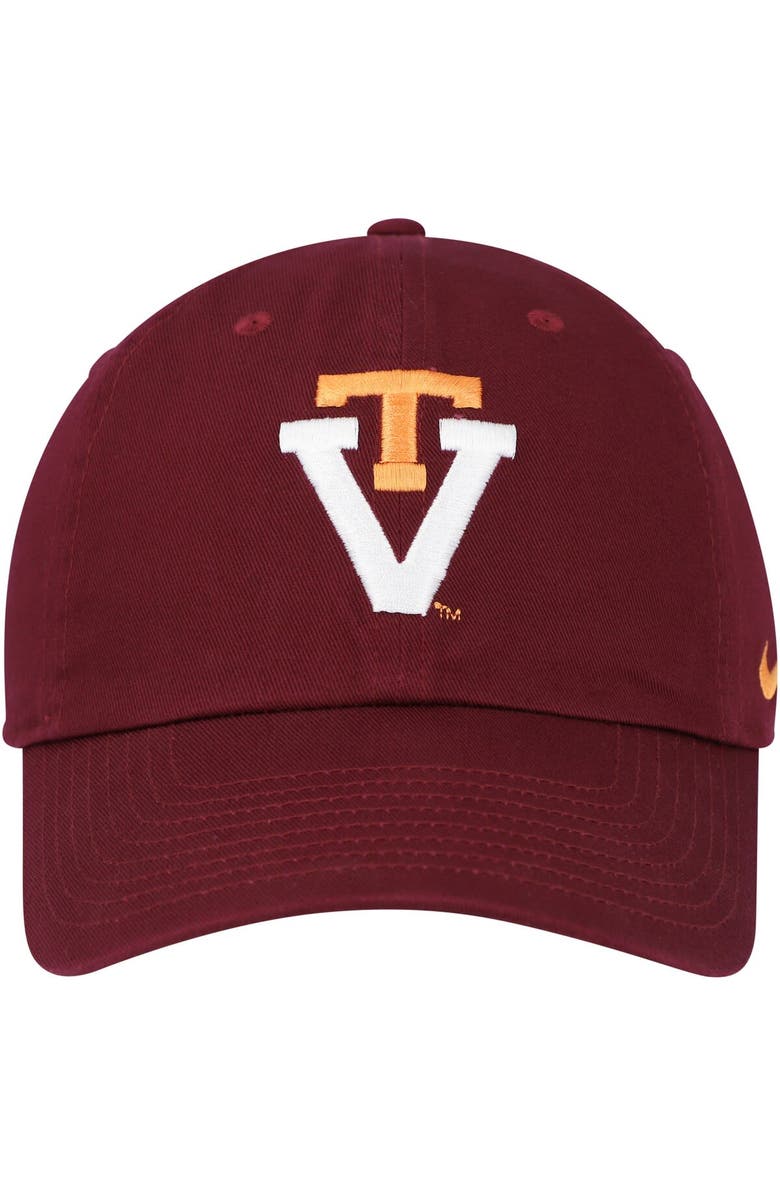 Nike Unisex Nike Maroon Virginia Tech Hokies Heritage86 Logo Performance Adjustable Hat, Alternate, color,