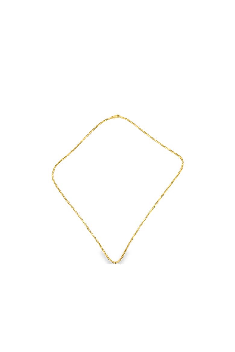 14K Diamond Cut Miami Cuban Link 2.3mm 18in Chain Necklace, Alternate, color, Yellow Gold