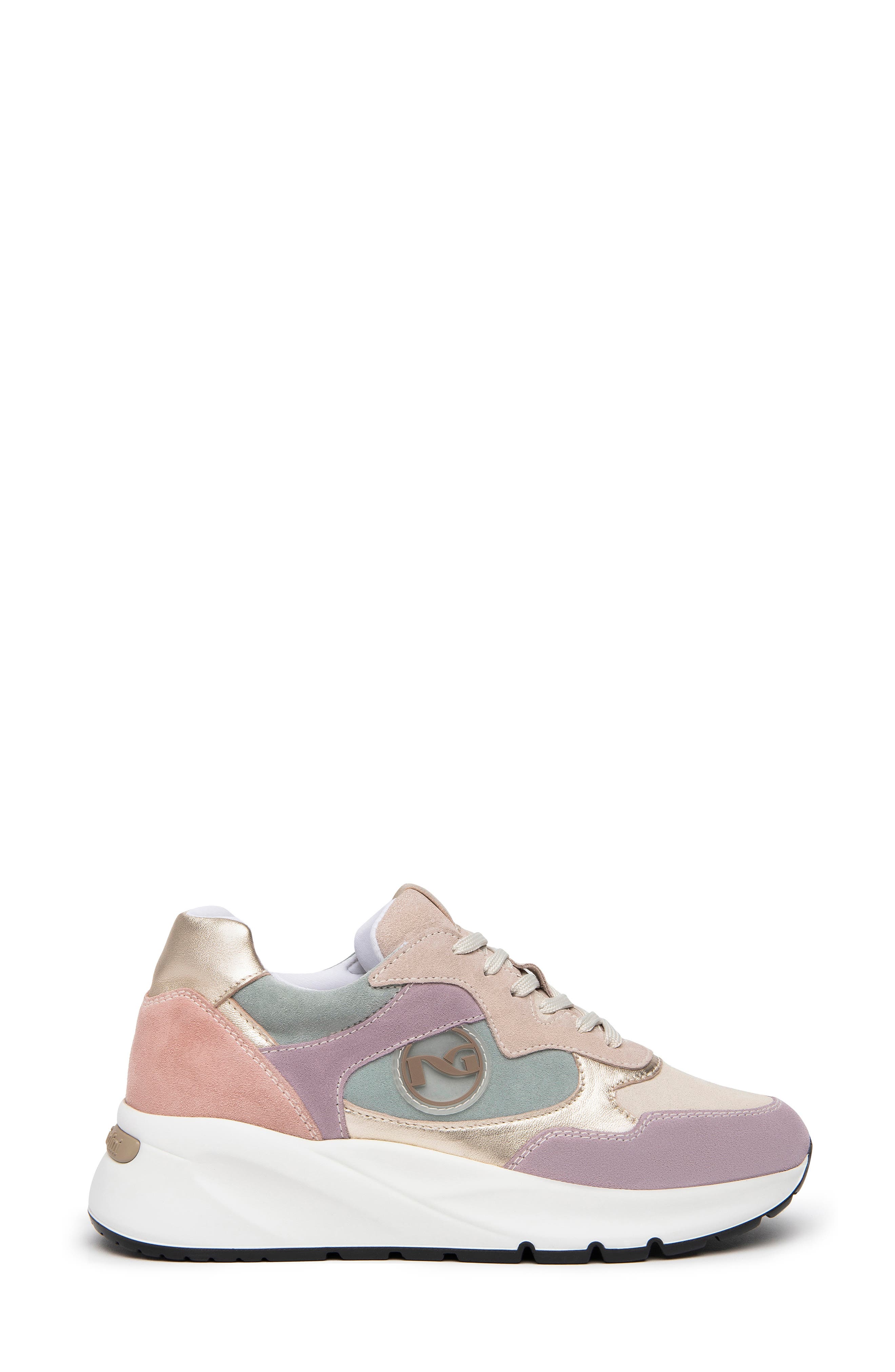 NeroGiardini Colorblock Sneaker, Alternate, color, Pastel Multi