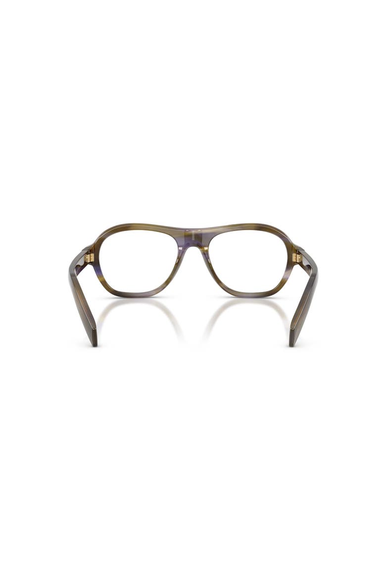 55mm Rectangle optical glasses, Alternate, color, Brown