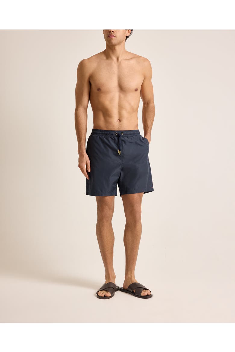 Mastiff Longest-Length Relaxed Fit Drawcord Swim Shorts, Main, color, Granite