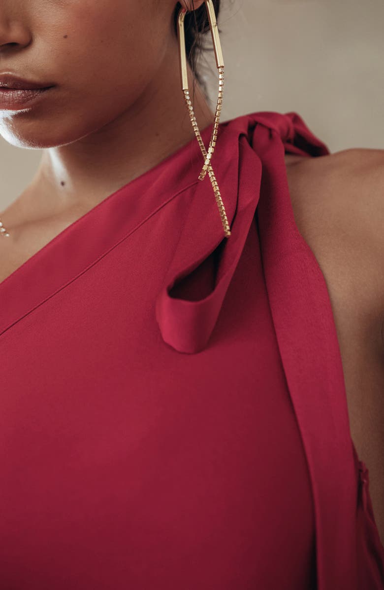 Cult Gaia Florence One-Shoulder Gown, Alternate, color,