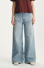 Mavi Jeans Christine Patch Pocket Wide Leg Jeans
