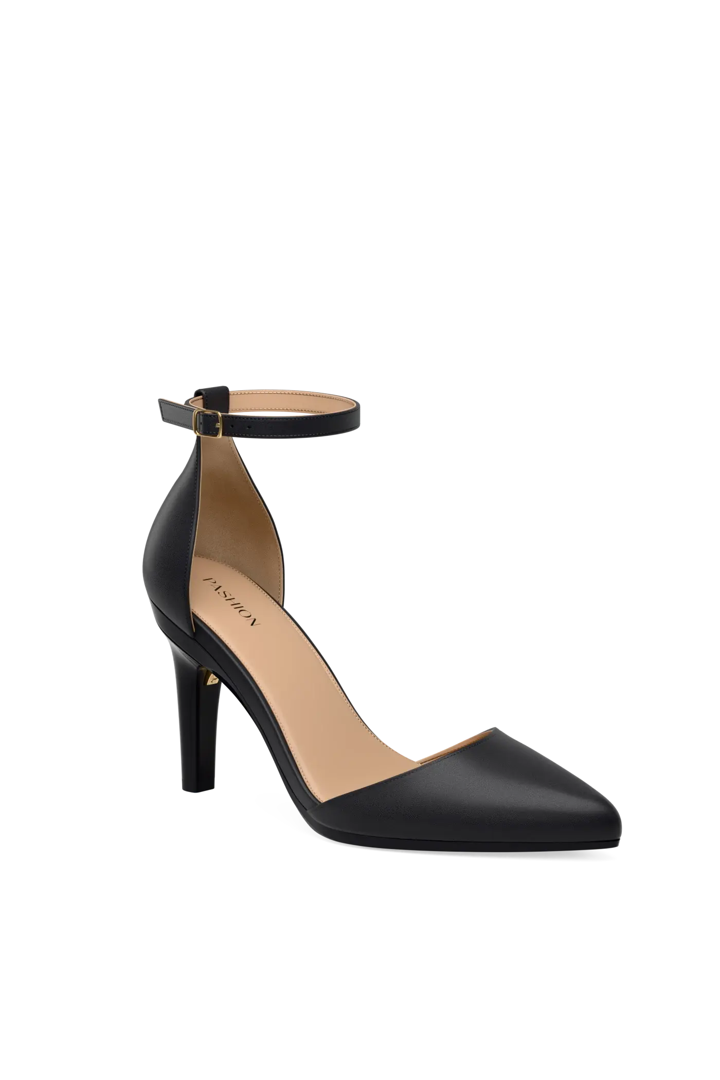 Pashion Footwear The D'Orsay 4" Stiletto Convertible Heel, Alternate, color, Coal Leather