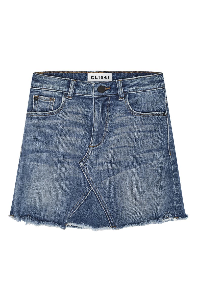 DL1961 Denim Miniskirt, Main, color,