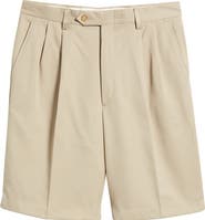 Berle Microfiber Pleated Shorts
