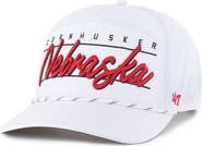 '47 Men's '47 White Nebraska Huskers Condor Hitch brrr° Adjustable Hat