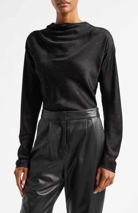 A.L.C. Georgia Embellished Satin Top