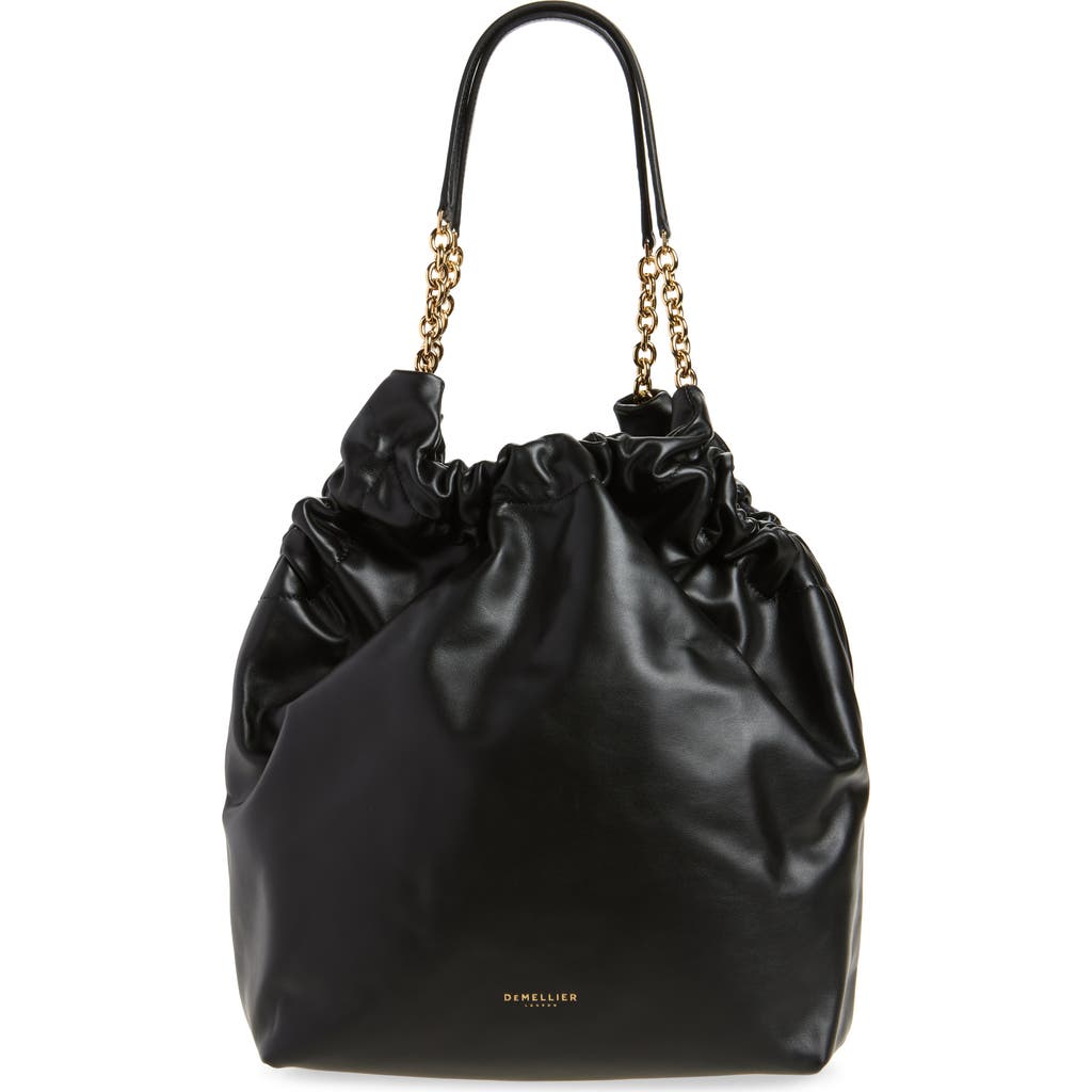 Demellier Miami Leather Hobo In Black