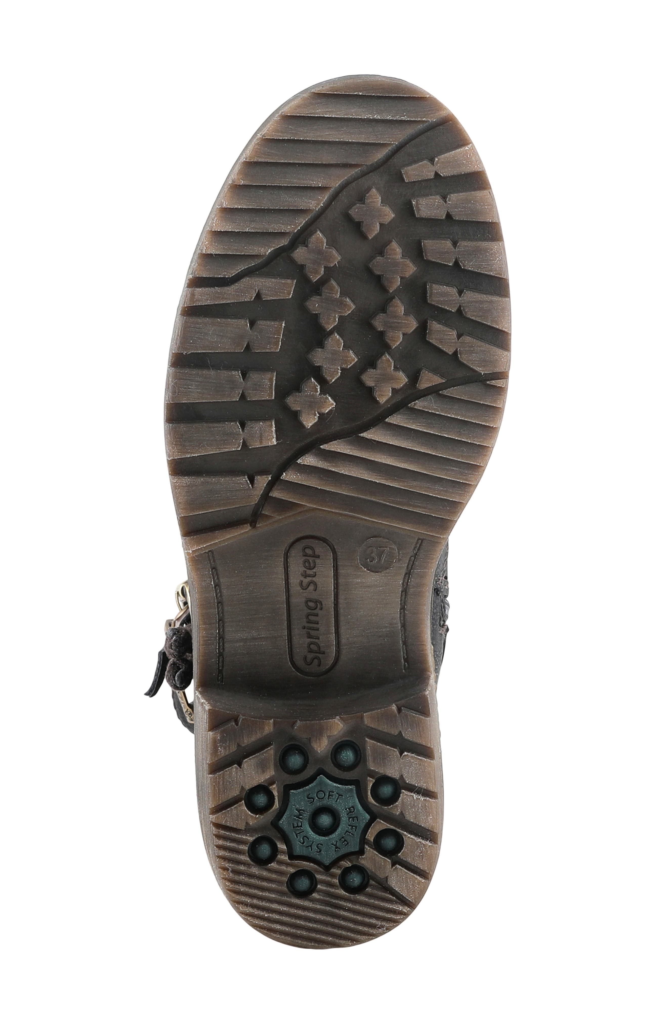 Spring Step Valda Faux Fur Lined Buckle Boot, Alternate, color, 