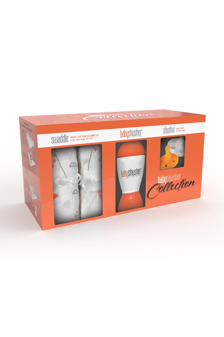 Baby Shusher Collection Gift Set, Main, color, Orange & White
