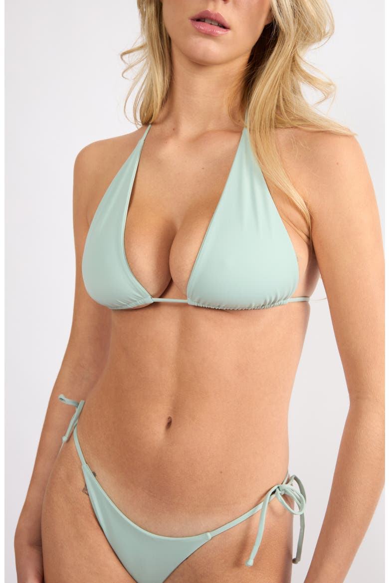Bayside Triangle Bikini Top, Alternate, color, HAZE SEAFOAM