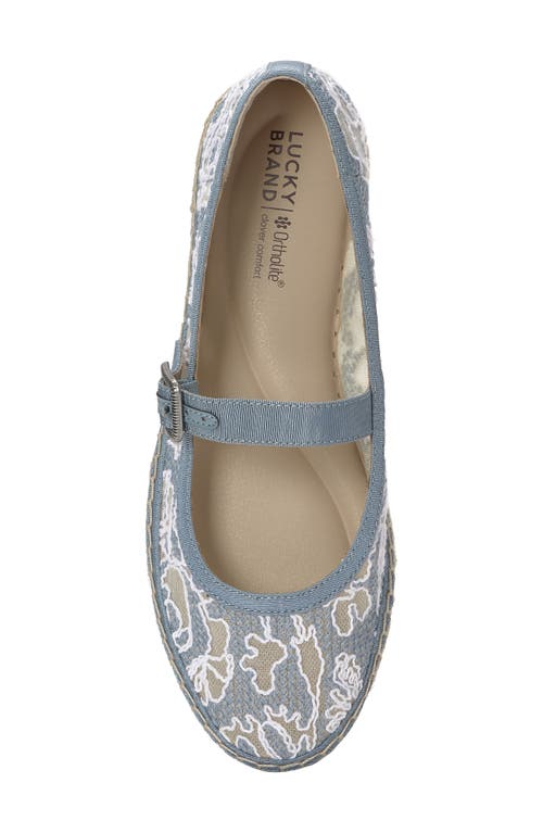 Lucky Brand Orlyna Espadrille Mary Jane Flat In Multi