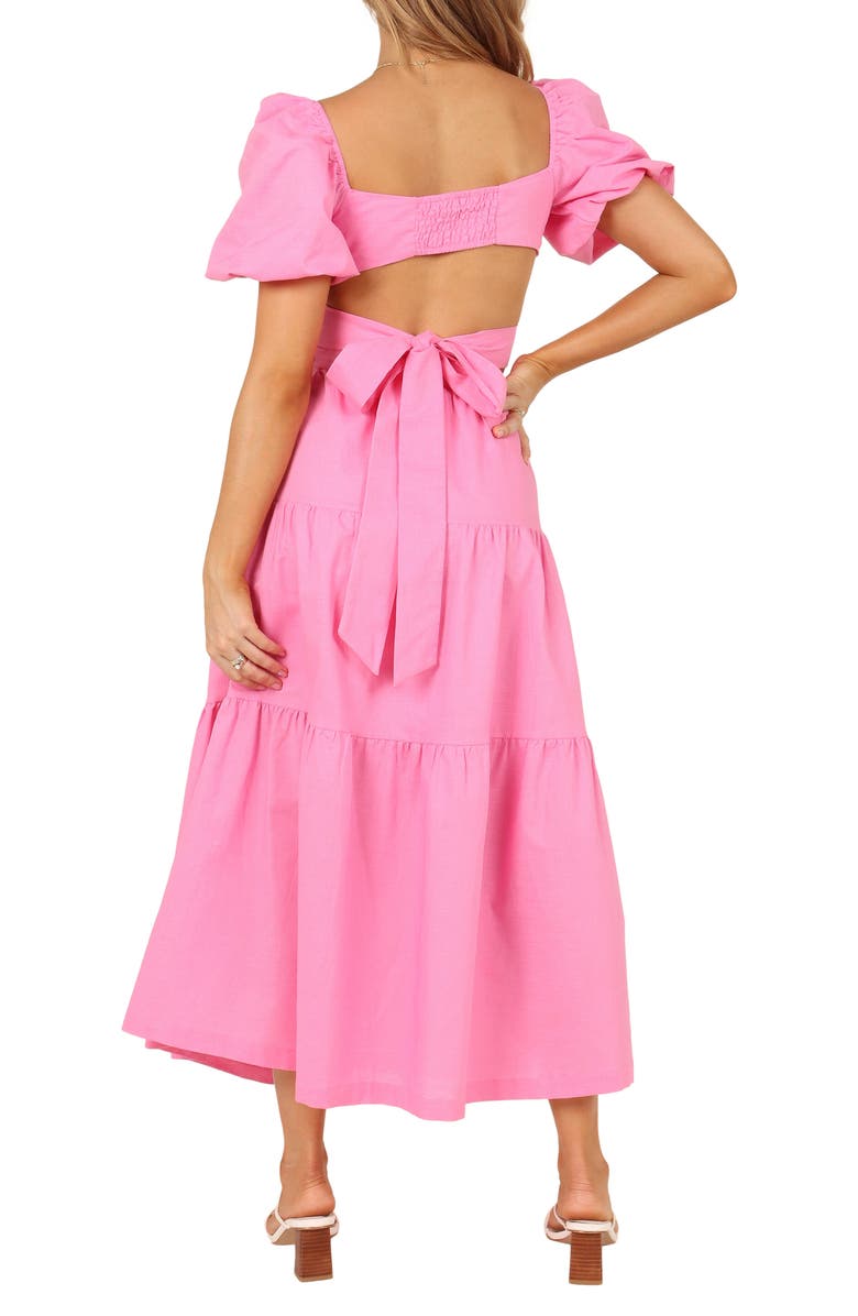 Petal & Pup Pippa Linen Blend Crop Top & Skirt Set, Alternate, color, Pink