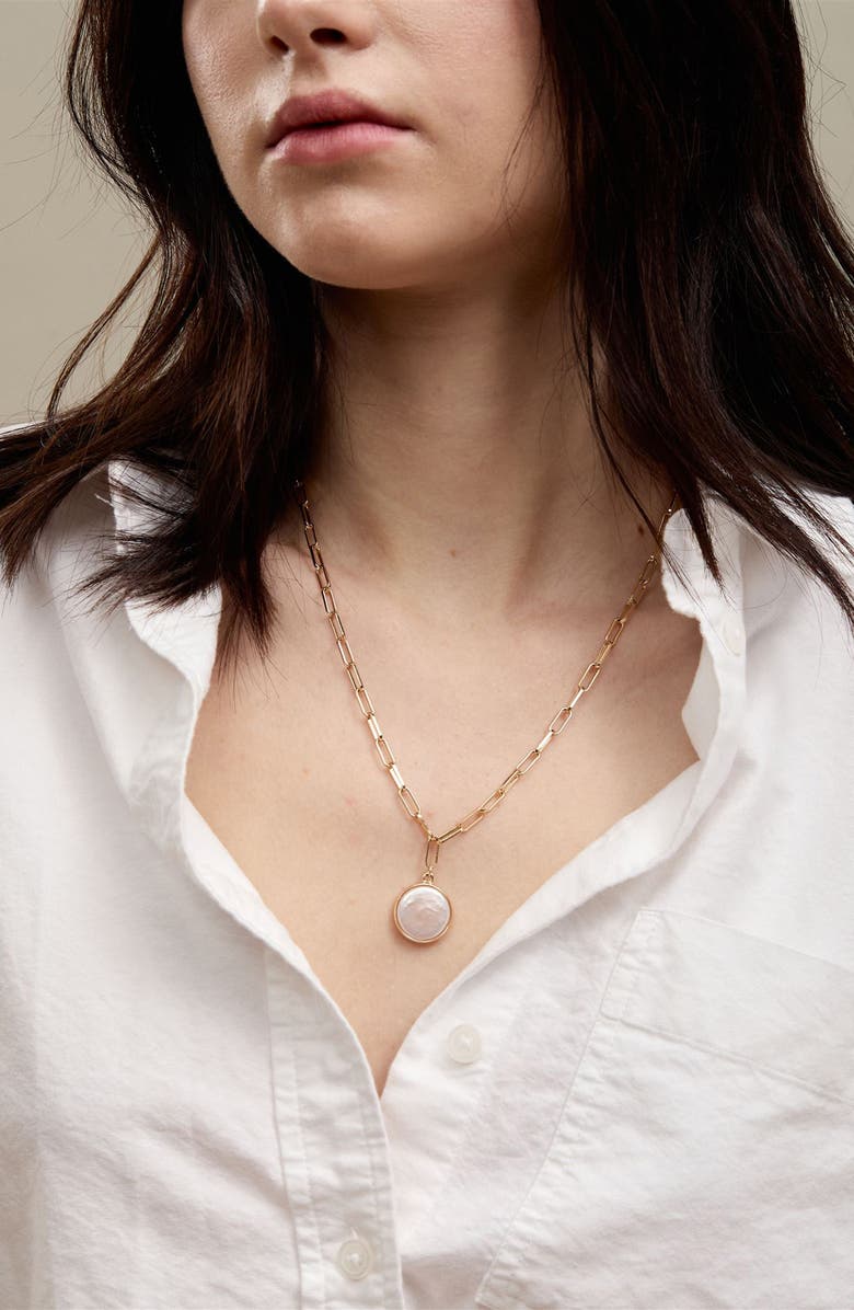 Set & Stones Capri Pendant Necklace, Alternate, color, Gold