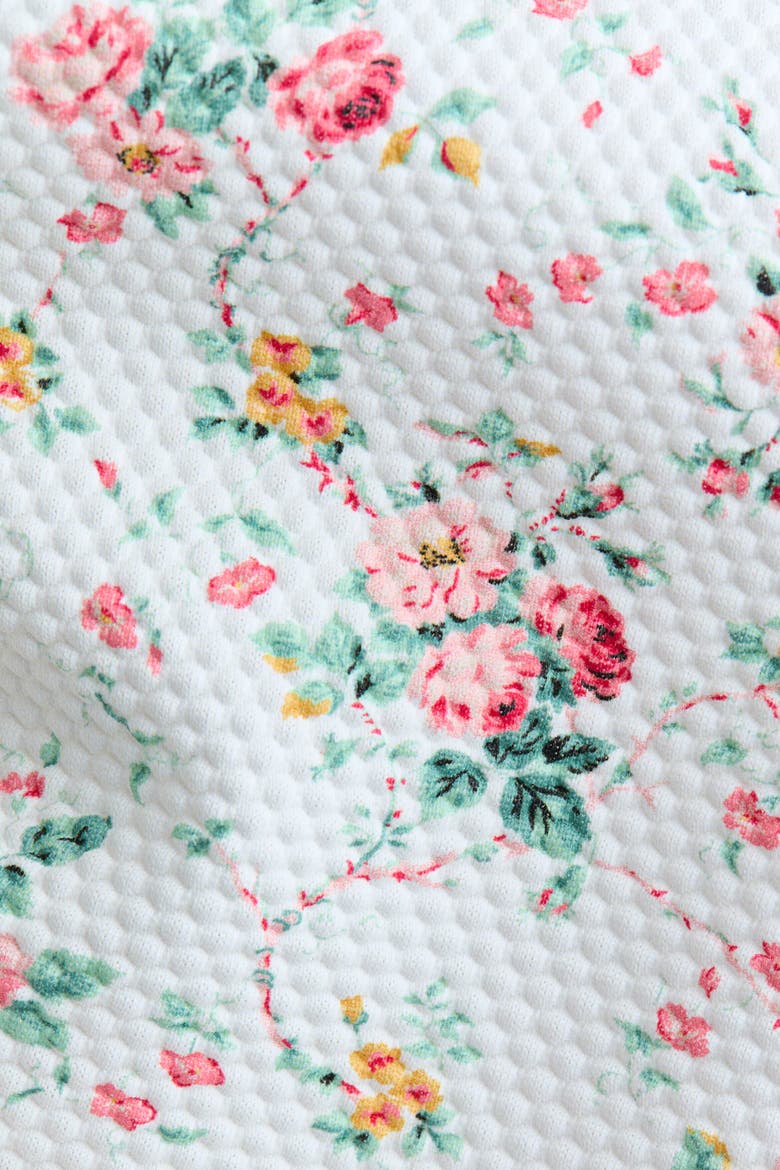 Floral-print Swimsuit, Alternate, color, White/floral