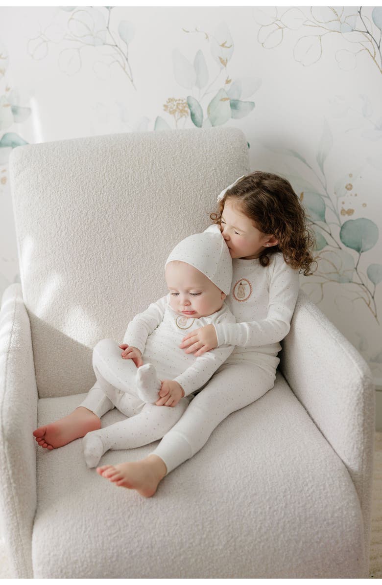 Ely's & Co. Speckled Bunny Collection -  Footie + Beanie, Alternate, color, Ivory/Tan