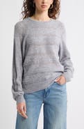 Treasure & Bond Pointelle Raglan Sleeve Sweater
