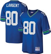 Mitchell & Ness Men's Mitchell & Ness Steve Largent Royal Seattle Seahawks Big & Tall 1985 Retired Player Replica Jersey