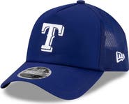New Era Men's New Era Royal Texas Rangers 2026 Batting Practice Apex 9FORTY Adjustable Trucker Hat