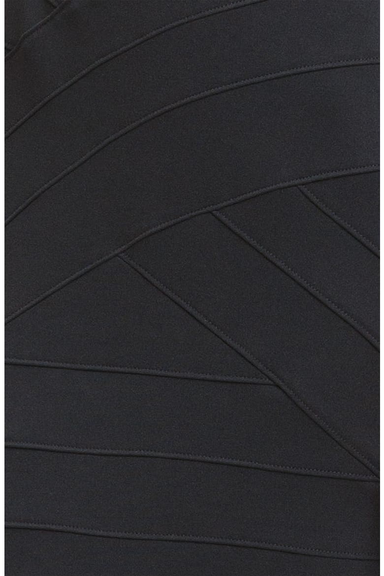 Off Shoulder Bandage Dress, Alternate, color, BLACK