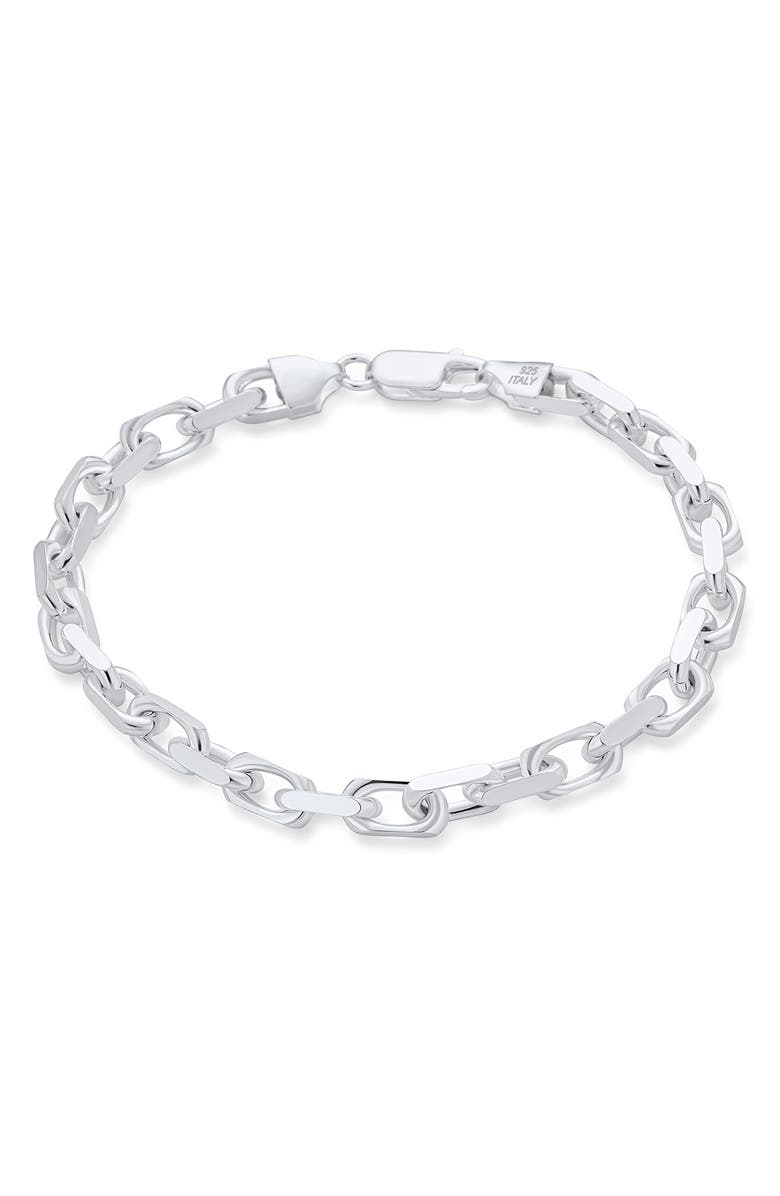 BLING JEWELRY Thick Chain Bracelet, Alternate, color, Silver
