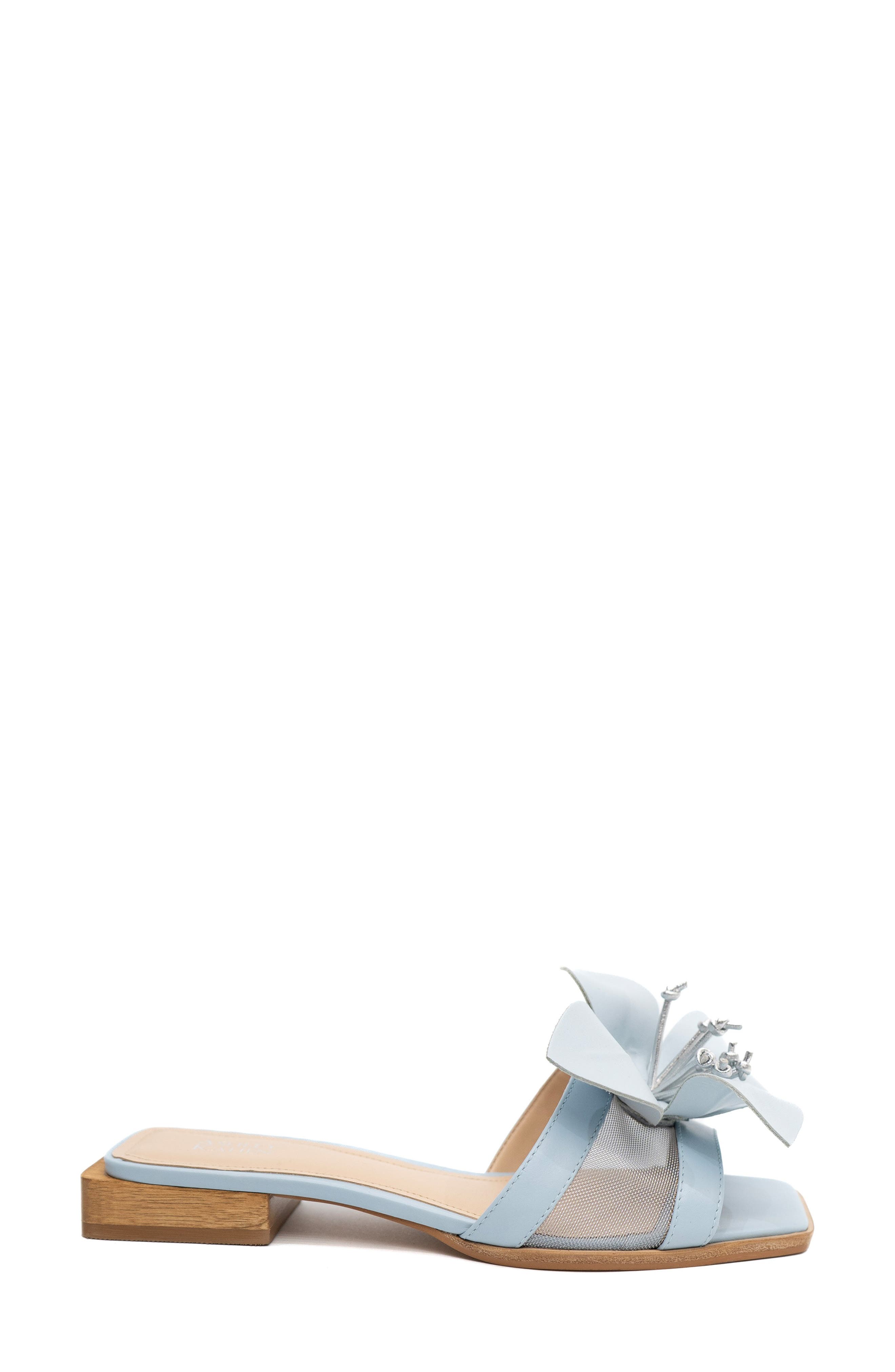 Blossom Slide Sandal, Alternate, color, BLUE
