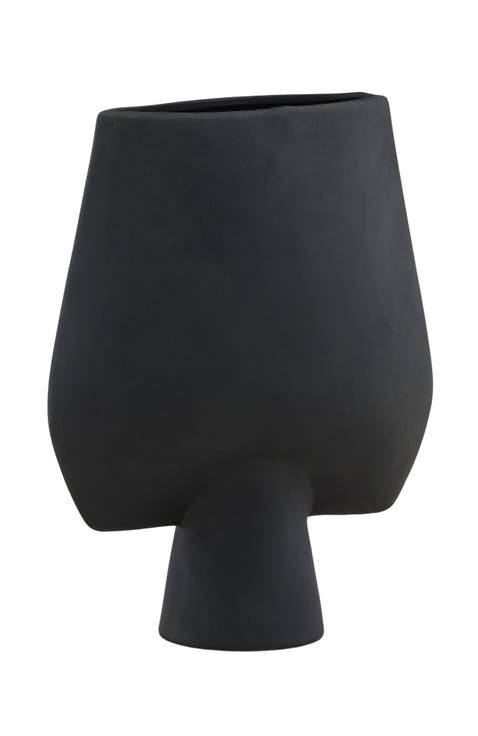 Darius Sculptural Terracotta Decorative  Vase