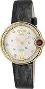 GV2 Perugia Diamond Leather Strap Watch, 33mm - 0.10 ctw