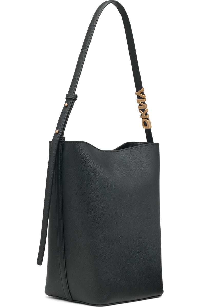 DKNY Avril Bucket Bag, Alternate, color, Black/Gold