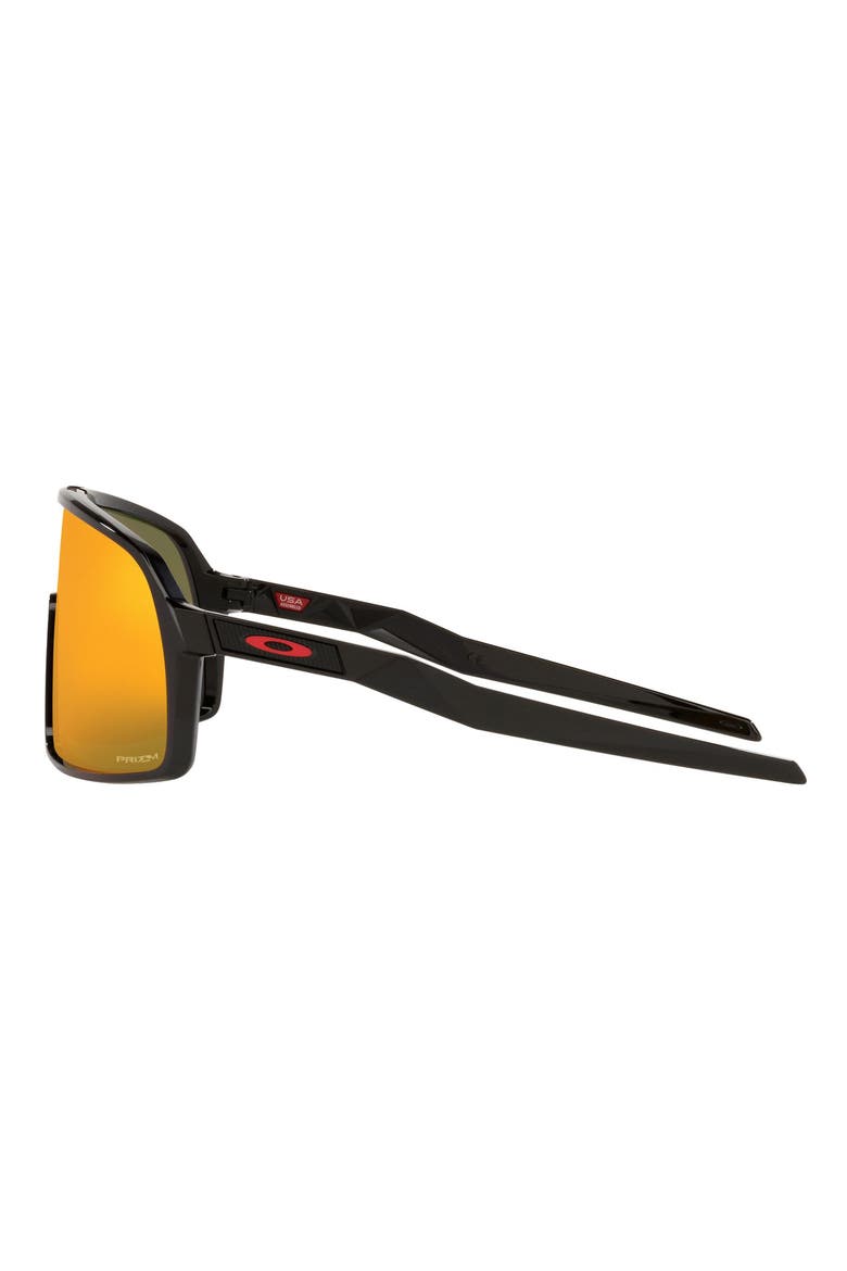 Shield Sunglasses, Alternate, color, POLISHED BLACK/ PRIZM RUBY