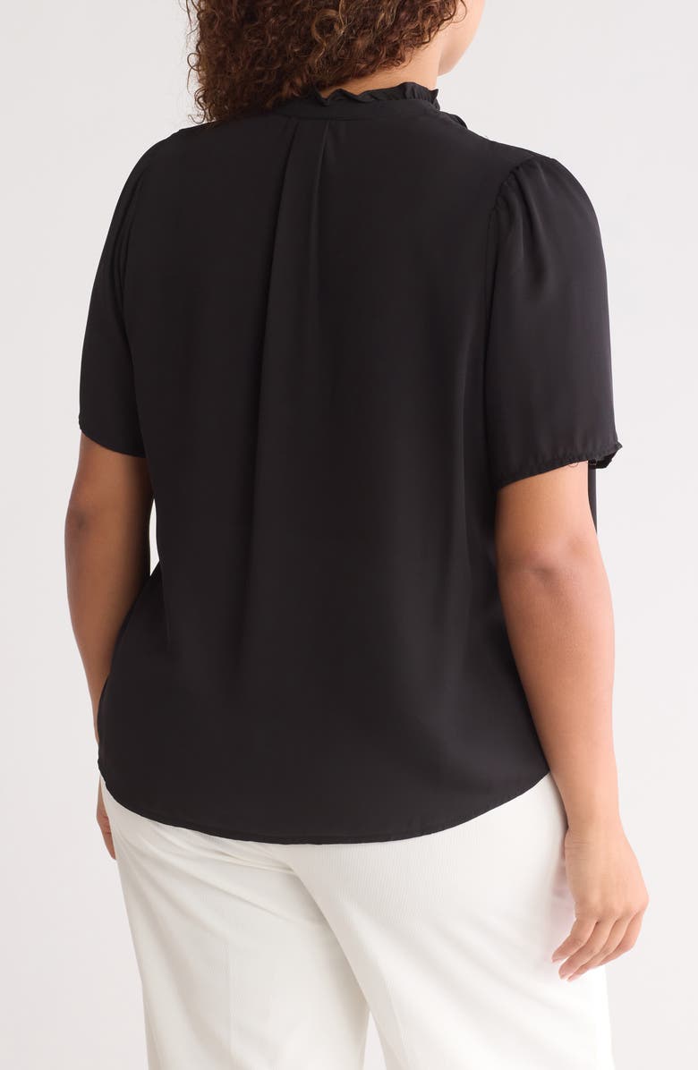 T Tahari Elbow Length Sleeve Pintuck Top, Alternate, color,