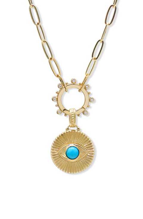 Classique Evil Eye Ripple Fluted Medallion