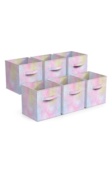 6-Pack Foldable Storage Cube Bins
