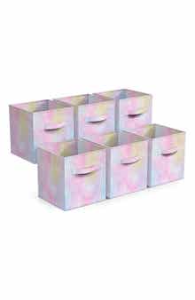 SORBUS 6-Pack Foldable Storage Cube Bins