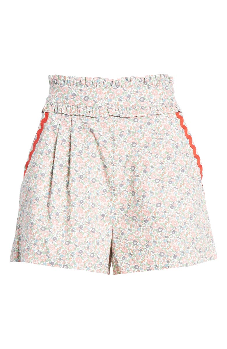 English Factory Floral Shorts, Alternate, color, Pink Multi