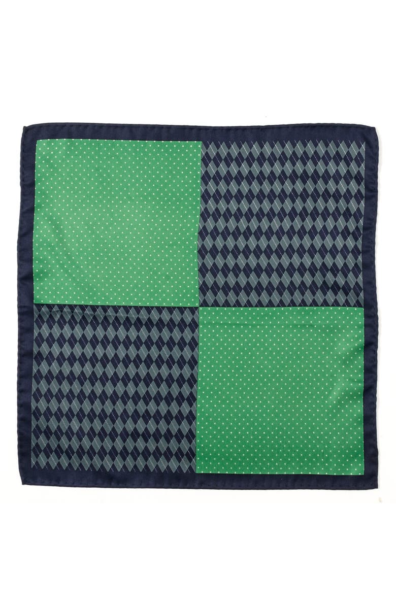 Cufflinks, Inc. Argyle & Dot Panel Pocket Square, Alternate, color, 