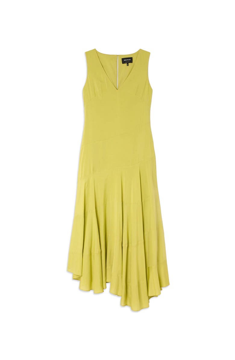 22454328 V-Neck Tiered Sleeveless Midi Dress, Alternate, color, Pale Green