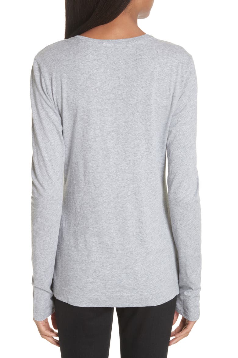 Long Sleeve Crewneck T-Shirt, Alternate, color, HEATHER GREY