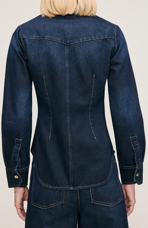 Dl1961 Ines Denim Button-up Shirt In Blue