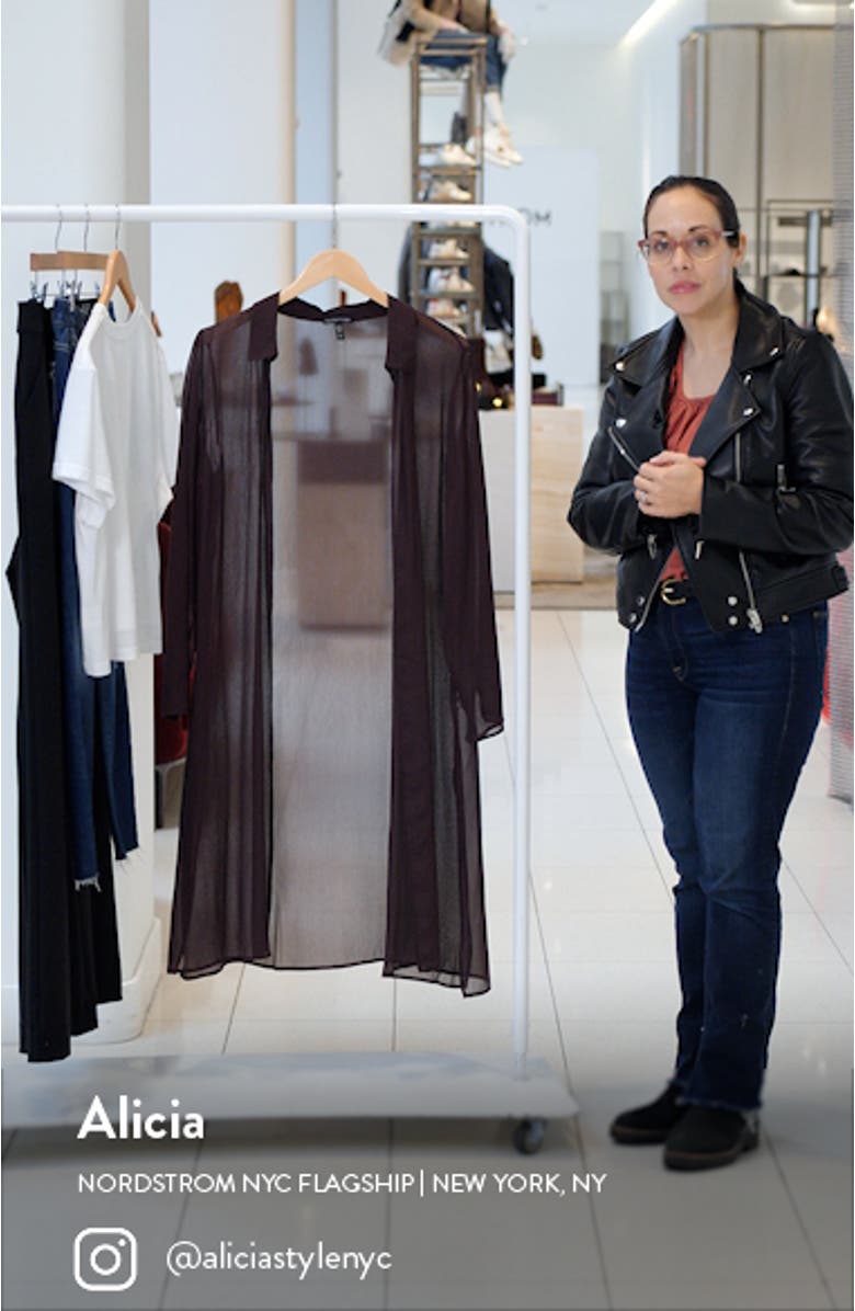 Open Front Silk Chiffon Jacket, sales video thumbnail